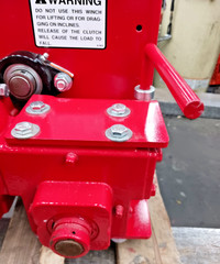 New Thern 3/4 HP Worm Spur Gear Electrical Winch 1100lbs Max 32 Fpm 4WS1MC 6″OD