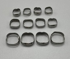 10Kit/40pcs Dental Orthodontic 1st Plain Molar Bands Single Band Brace #29-44+