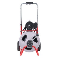 Uimoso Drain Cleaning Machine 100 FT x 3/8 In with Auto Feed,Wheels & 8 Cutters