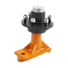 1x New 6 x 5.5 Lug Superior Shipping Container Wheels Bolt-on SINGLE Spindle Kit