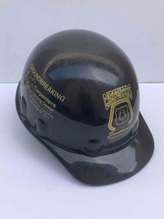 Fibre-Metal Black United Brotherhood of Carpenters Hard Hat Fits Sizes 54-65cm