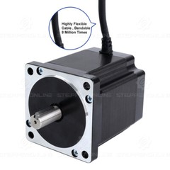 STEPPERONLINE Nema 34 Stepper Motor 8.2Nm(850oz.in) 6A φ14mm &Driver DM860I Kit