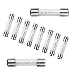 10pcs 8A 250V Slow Blow Acting Fuse Glass Tube 8 amp Time Delay Fuse 6X30mm