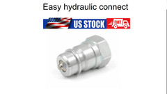 1/2″ NPT Thread 1/2 Flat Face Hydraulic Quick Coupler Set Bobcat Skid Steer TL23