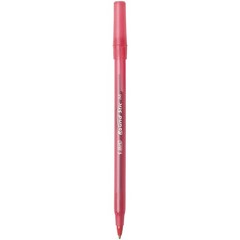 Bic Round Stic Xtra Life Red Ballpoint Pens 1.0Mm Bulk 10 Count Pack