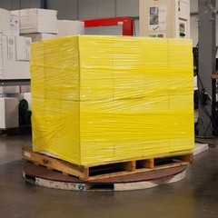 8 Rolls Cast Hand Stretch Wrap Cling 15″ x 1500′ Dark Yellow Pallet Shrink Film