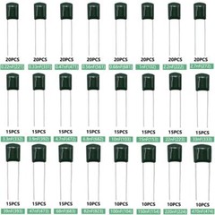 375 Pcs 24 Value Metalized Mylar Polyester Film Capacitors Assortment Kit
