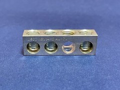 QTY 25 Ilsco Terminal Neutral Ground Bar NB1 14-2 AL CU AL7CU 3 Port