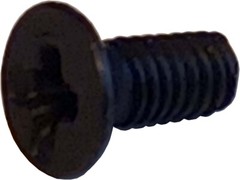 Screw Machine Flat Metric M2.5 6mm Phillips Steel Black M2.5-0.45×6 90° 20pcs