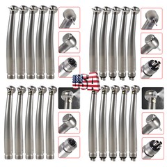 1-10*Dental Fiber Optic LED E-generator Handpiece/ High Speed No LED 2Hole/4Hole