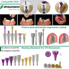 US Fit Straumann ITI BL/BLT Implant Healing Abutment Impression Open/Closed Tray