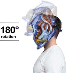 Auto Welders Darkening Helmet Welding Mask Solar Powered ARC TIG MIG Grinding