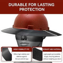 Hard Hat Sun Shade Compatible with AFP Full Brim Hard Hats, Hardhat Sun Shield