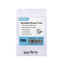 20X AZDENT Dental Ortho Buccal Tube 1st Molar Roth .022 Bondable Non-Convertible