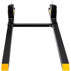 VEVOR Clamp on Pallet Forks 2000lbs Tractor Forks 60″ Adjustable Bucket Forks