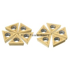10pcs TCMT21.51 TCMT110204 Carbide Turning Inserts Lathe Cutter Blades