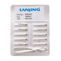 Dental Diamond Burs FG 909/042C Wheel Donut Shape Coarse Grit High Speed Burr