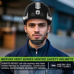 Safety Helmet Construction Hard Hat ANSI Z89.1 Cascos De Construccion Vented