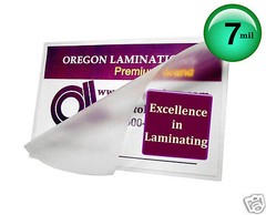 (500/pack) 7 Mil School ID Cards Hot Laminating Pouches 2-1/2 x 3-5/8 Clear