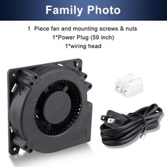 Versatile EC Blower Fan 120mm x 32mm – Low Noise, Long Lifespan & Efficient