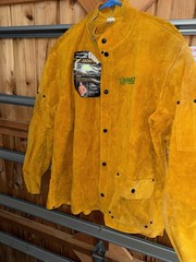 Tillman 3280XL Heavyweight Leather Welding Jacket XL 30” Cowhide Linweld New