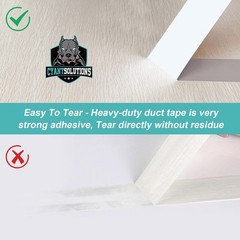 500 Yd Total Heavy Duty Duct Tape 10 Pack 2 Inch Wide Waterproof No Residue