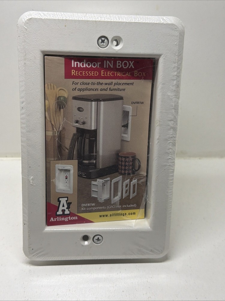 Arlington DVFR1W Indoor IN Box Recessed Electrical Box White New