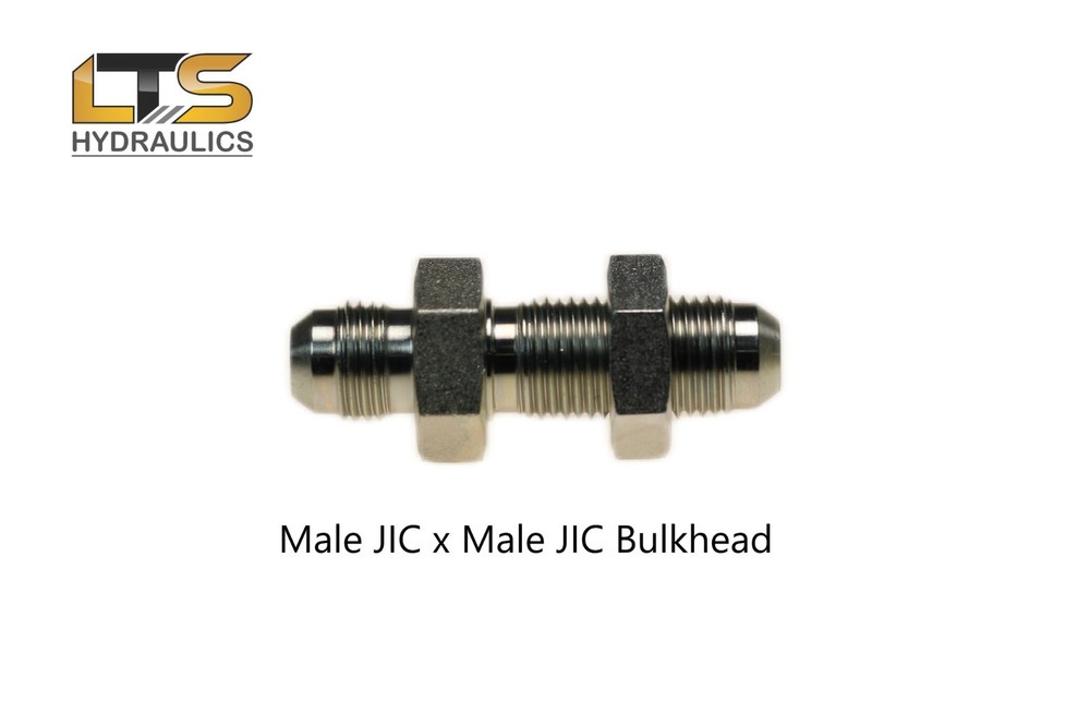 JIC Bulkhead Fitting #10 Male JIC 2700-10-10 w/Nut 5/8″ Male JIC x 5/8″ Male JIC
