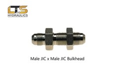 JIC Bulkhead Fitting #10 Male JIC 2700-10-10 w/Nut 5/8″ Male JIC x 5/8″ Male JIC