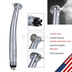 Dental High Speed Handpiece E-generator LED Ceramic 3 Spray 4 holes ASkeadnt