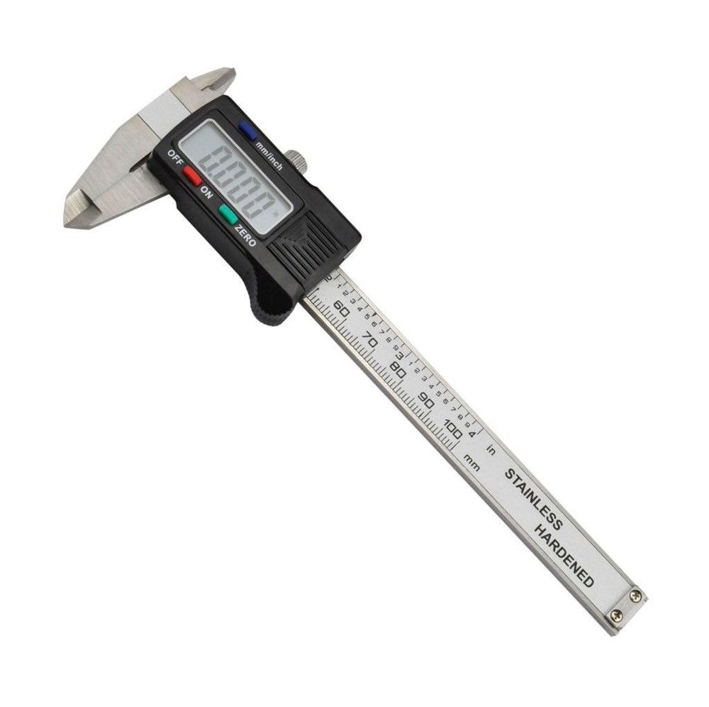 Digital Electronic Gauge Stainless Steel Vernier Caliper 100mm 4″ Inch Micromete