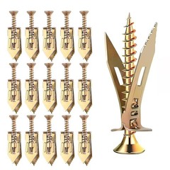 100PCS Drywall Self-Drilling Anchors with Screws Kit, 50 Metal Sheetrock Anchors