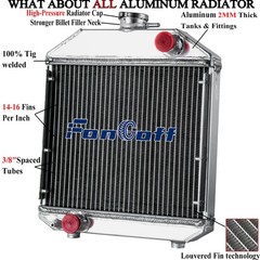 Aluminum Radiator For Yanmar Tractor YM240 YM1700 YM2000 124460-44501.