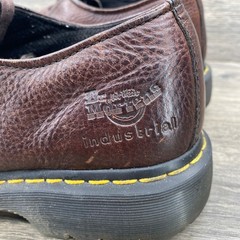 Dr Martens P0313 Industrial Steel Toe Work Shoes Brown Leather Mens