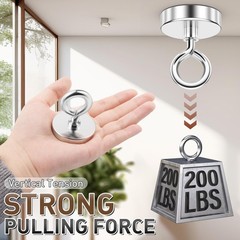 FINDMAG 1.76’’ Fishing Magnets, 200 LBS Pulling Force Neodymium Rare Earth Ma…