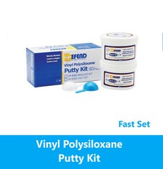 Vinyl Polysiloxane Putty Kit Fast Set. 2×300 mL Jars + 2 scoops Defend #VP-8008