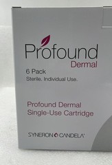 6 PACK- Syneron Candela Profound Dermal Single-Use Cartridge KT76653 Tip AS77795