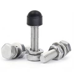 25 Pcs Black M6 x 10mm Hex Head Bolt Covers Dome Plastic Bolt Caps Hexagonal …