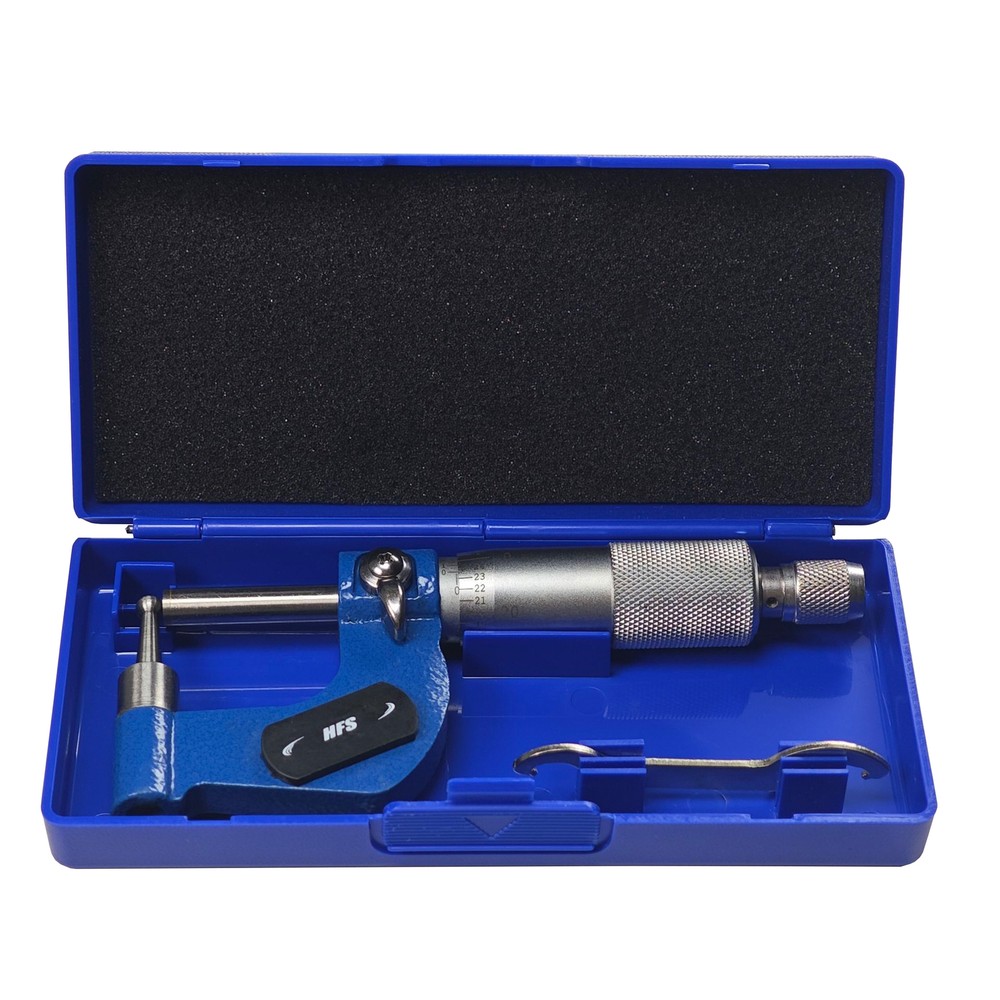 HFS Tube Micrometer Reloading Ball Spherical Anvil Case Thickness 0-1″/0.0001″