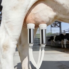 Uimoso Portable Goat Milking Machine with 1.8 Gal / 7 L Bucket for Livestock