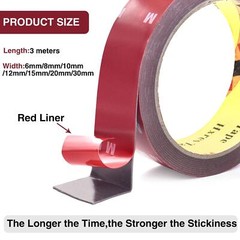3M Mounting Tape VHB 5925 Double Sided Tape Heavy Duty for Car, Home and Office