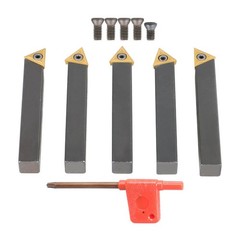 5 PACK 1/2 Inch Indexable Carbide Insert Turning Tool Bit Lathe Set Chip breaker
