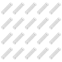 20 Pcs 304 Stainless Steel 0.3 mm Wire Dia x 4 mm OD x 15 mm L Spring