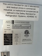 10.5 Cu. Ft. Premier Glass BioTech Supply PH-ABT-HC-10PG, White Refrigerator