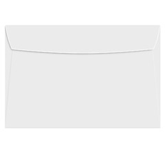 6 x 9 White Booklet Envelopes, 28w(105gsm), Gummed Seal, 100 per Pack