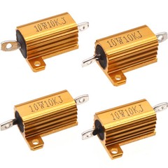 10W RX24 Aluminium Wire wound Power Resistors 5% J 0.01Ω 0.02Ω 1Ω to 300KΩ/Ohm