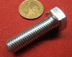 Tap Bolt, FT, 8.8 Zinc Plated Metric, M12 x 1.50 x 40 mm Length, 25 Pc