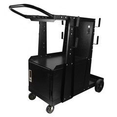 MIG/TIG/Plasma Heavy Duty Welding Cart with 4 Drawers, 360° Rolling Trolley