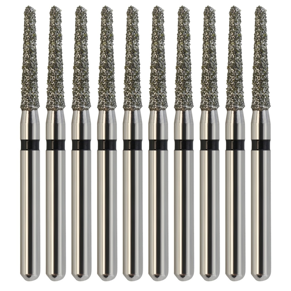 Multi-use Dental Diamond 856/014SC Burs FG Round End Taper High Speed 10pcs/pk