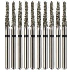 Multi-use Dental Diamond 856/014SC Burs FG Round End Taper High Speed 10pcs/pk